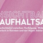 Ausstellung: Unsichtbar? Unaufhaltsam! Queere Geschichte(n) zwischen Verfolgung, Widerstand und Sichtbarkeit in Kärnten und der Alpen-Adria-Region.