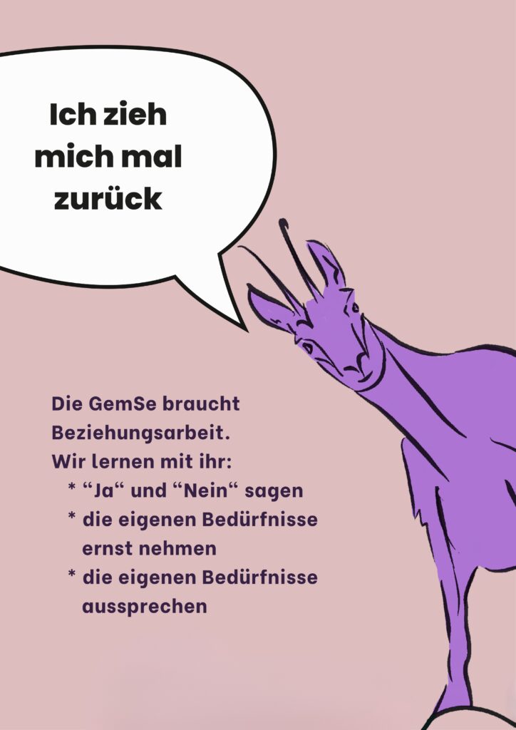 Ich zieh mich mal zurück: Die GemSe braucht Beziehungsarbeit. Wir lernen mit ihr: *
