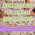 Skillsharing-Wochenende vom 3. bis 6. September 2026
